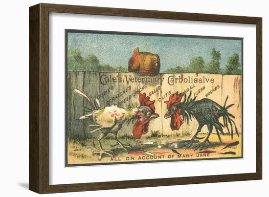 Cole's Veterinary Carbolisalve Trade Card-null-Framed Giclee Print