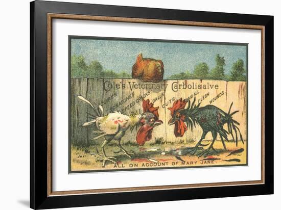 Cole's Veterinary Carbolisalve Trade Card-null-Framed Giclee Print