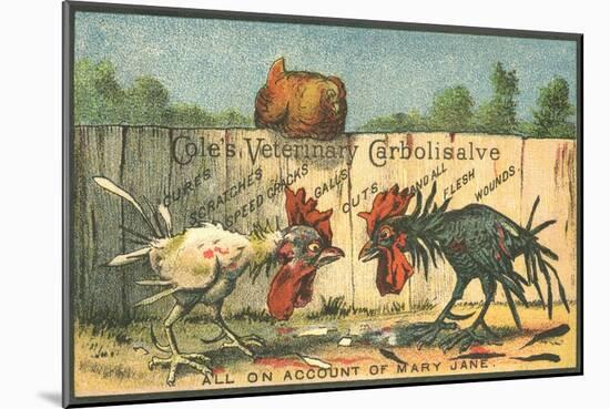 Cole's Veterinary Carbolisalve Trade Card-null-Mounted Giclee Print