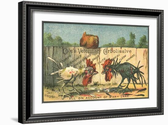 Cole's Veterinary Carbolisalve Trade Card-null-Framed Giclee Print