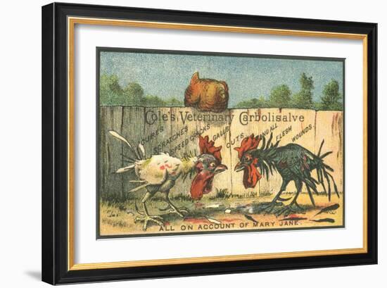 Cole's Veterinary Carbolisalve Trade Card-null-Framed Giclee Print