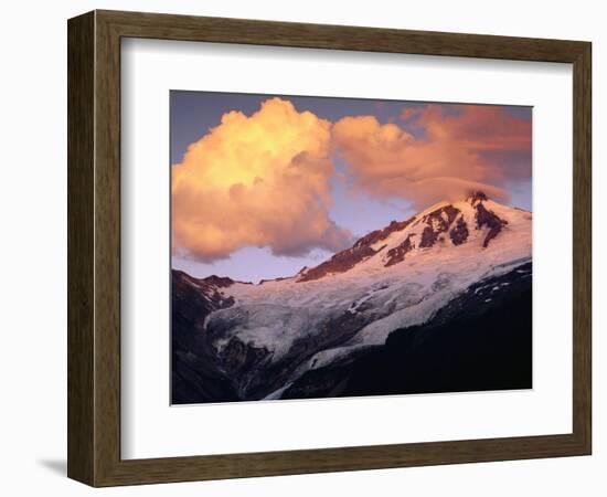 Coleman Glacier and Mount Baker-Paul Souders-Framed Photographic Print