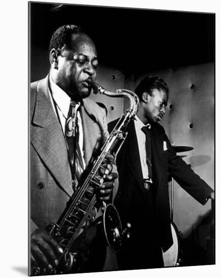 Coleman Hawkins and Miles Davis-William P^ Gottlieb-Mounted Art Print