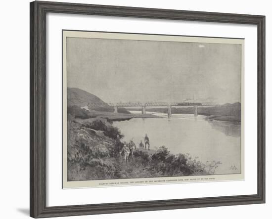 Colenso Railway Bridge, the Longest on the Ladysmith Extension Line, Now Blown Up by the Boers-Charles Auguste Loye-Framed Giclee Print