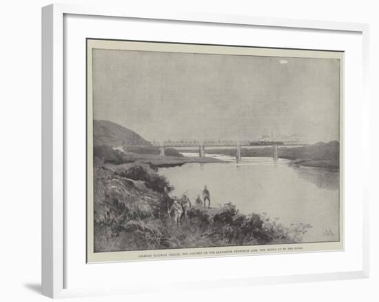 Colenso Railway Bridge, the Longest on the Ladysmith Extension Line, Now Blown Up by the Boers-Charles Auguste Loye-Framed Giclee Print