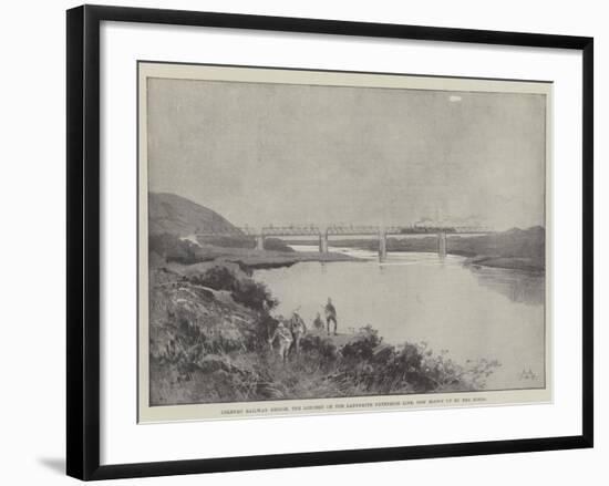 Colenso Railway Bridge, the Longest on the Ladysmith Extension Line, Now Blown Up by the Boers-Charles Auguste Loye-Framed Giclee Print