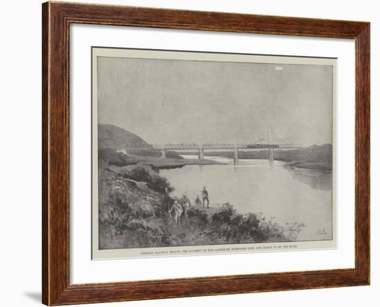 Colenso Railway Bridge, the Longest on the Ladysmith Extension Line, Now Blown Up by the Boers-Charles Auguste Loye-Framed Giclee Print
