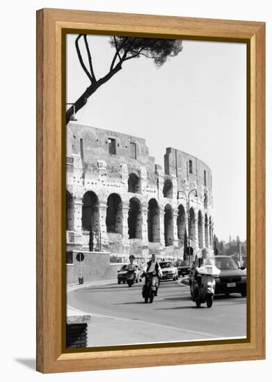 Colessium with Moped-Jeff Pica-Framed Premier Image Canvas