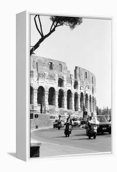 Colessium with Moped-Jeff Pica-Framed Premier Image Canvas