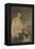 Colette sur fond de jardin (1888-1969), fille de l'artiste-Théophile Alexandre Steinlen-Framed Premier Image Canvas