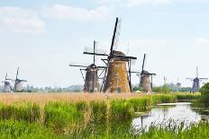 Eight from the Nineteen Windmills in Kinderdijk-Colette2-Photographic Print