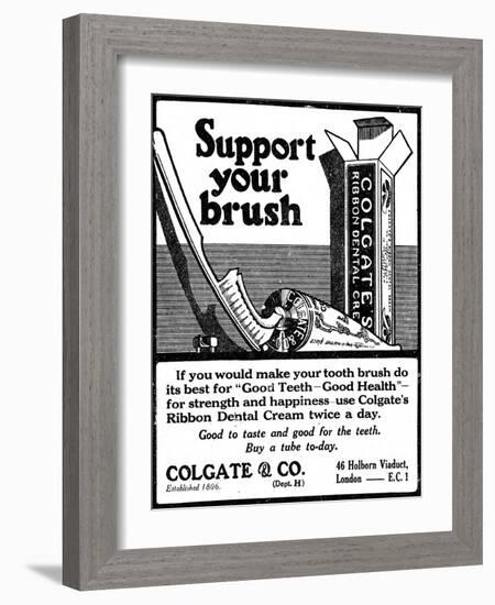 Colgate Dental Cream, Adv-null-Framed Photographic Print