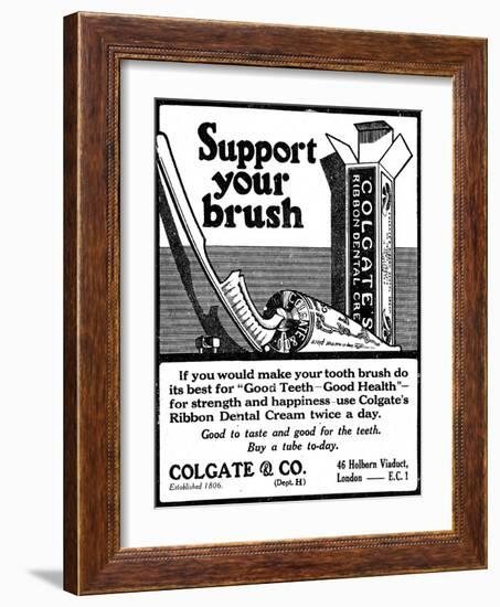 Colgate Dental Cream, Adv-null-Framed Photographic Print