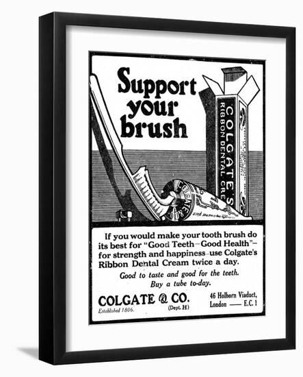 Colgate Dental Cream, Adv-null-Framed Photographic Print