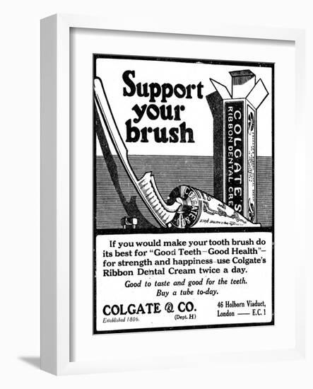 Colgate Dental Cream, Adv-null-Framed Photographic Print