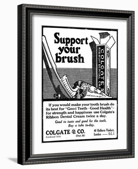 Colgate Dental Cream, Adv-null-Framed Photographic Print