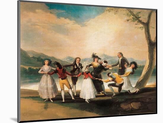 Colin Maillard (Cucharon) 1788-1789 (Oil on Canvas)-Francisco Jose de Goya y Lucientes-Mounted Giclee Print