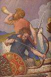 'King Alfred's long-ships defeat the Danes 877', 1925-1927-Colin Unwin Gill-Giclee Print
