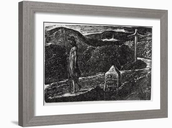 Colinet's Fond Desire to Know Strange Lands, Illustration from Dr. Thorton's 'The Pastorals of…-William Blake-Framed Giclee Print