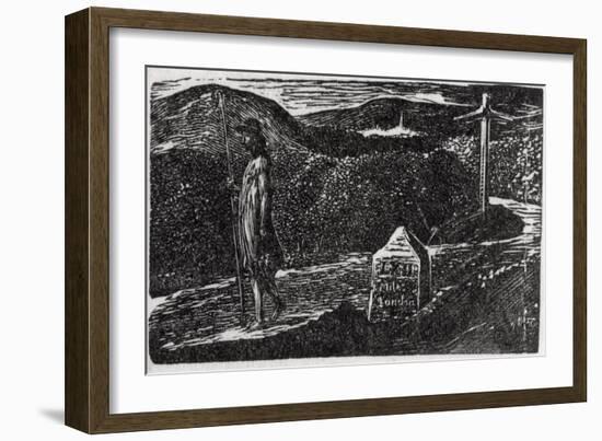 Colinet's Fond Desire to Know Strange Lands, Illustration from Dr. Thorton's 'The Pastorals of…-William Blake-Framed Giclee Print