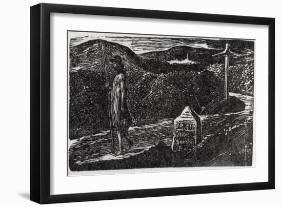 Colinet's Fond Desire to Know Strange Lands, Illustration from Dr. Thorton's 'The Pastorals of…-William Blake-Framed Giclee Print