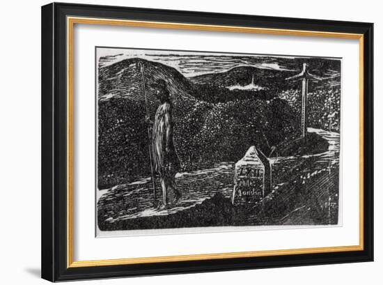 Colinet's Fond Desire to Know Strange Lands, Illustration from Dr. Thorton's 'The Pastorals of…-William Blake-Framed Giclee Print