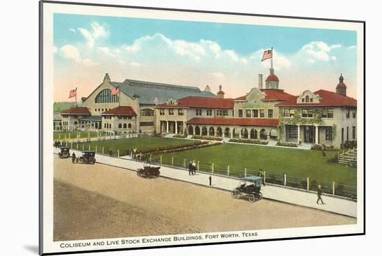 Coliseum and Livestock Exchange, Fort Worth, Texas-null-Mounted Art Print