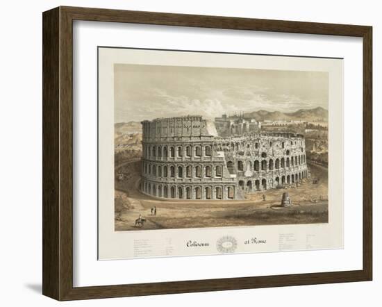 Coliseum at Rome-null-Framed Giclee Print