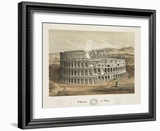 Coliseum at Rome-null-Framed Giclee Print