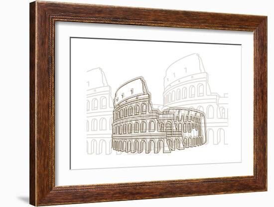 Coliseum-Cristian Mielu-Framed Art Print