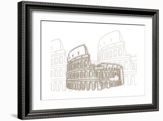 Coliseum-Cristian Mielu-Framed Art Print