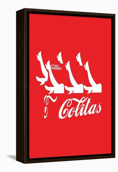 Colitas Red Annimo-null-Framed Stretched Canvas