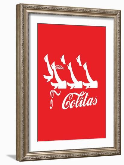 Colitas Red Annimo-null-Framed Art Print