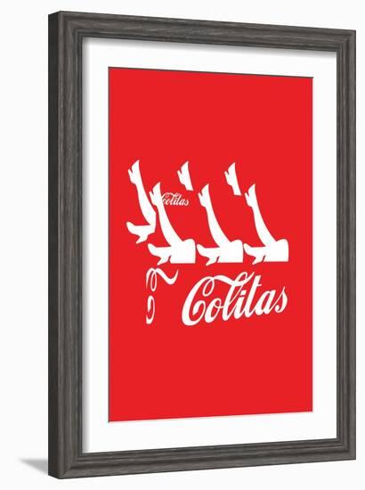 Colitas Red Annimo-null-Framed Art Print