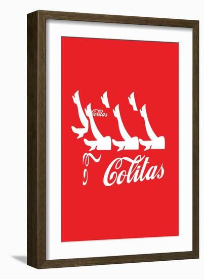 Colitas Red Annimo-null-Framed Art Print