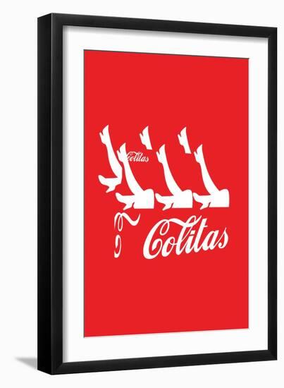 Colitas Red Annimo--Framed Art Print