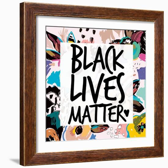 Collage BLM 4-Victoria Brown-Framed Art Print