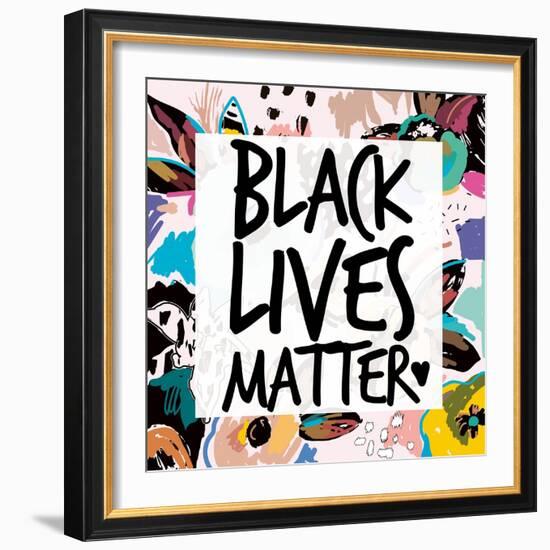 Collage BLM 4-Victoria Brown-Framed Art Print