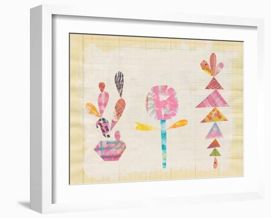 Collage Cactus IX-Melissa Averinos-Framed Art Print