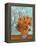 Collage Design with Painting Elements - Sunflowers & Almond Branches in Bloom-Elements of Vincent Van Gogh-Framed Stretched Canvas