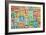 Collage Made of Colorful Alphabet Letters-Tuja66-Framed Photographic Print