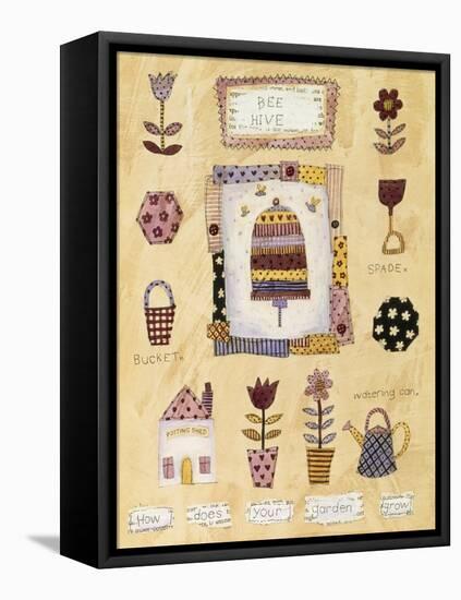 Collage of Bees and Hive-Hope Street Designs-Framed Premier Image Canvas