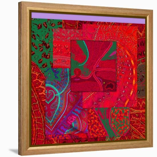 COLLAGE OF COLOR-Linda Arthurs-Framed Premier Image Canvas