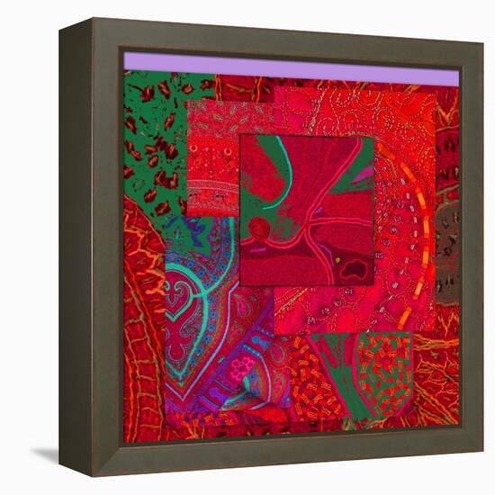 COLLAGE OF COLOR-Linda Arthurs-Framed Premier Image Canvas