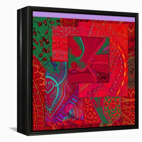 COLLAGE OF COLOR-Linda Arthurs-Framed Premier Image Canvas