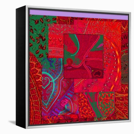 COLLAGE OF COLOR-Linda Arthurs-Framed Premier Image Canvas