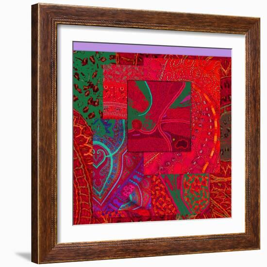 COLLAGE OF COLOR-Linda Arthurs-Framed Giclee Print