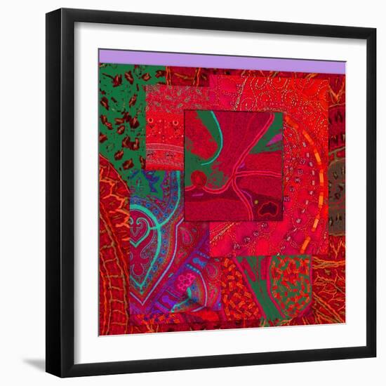 COLLAGE OF COLOR-Linda Arthurs-Framed Giclee Print