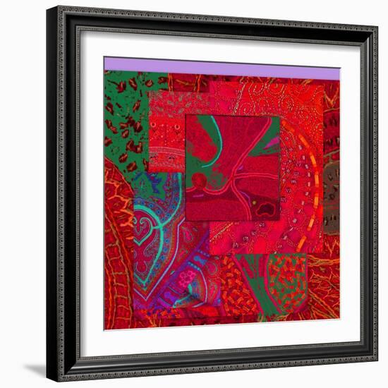 COLLAGE OF COLOR-Linda Arthurs-Framed Giclee Print