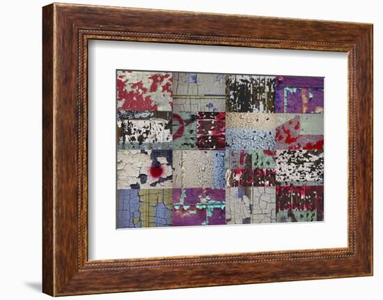 Collage of Door and Wall Details from the Abandoned Roosevelt Sweater Mill-Mallorie Ostrowitz-Framed Photographic Print